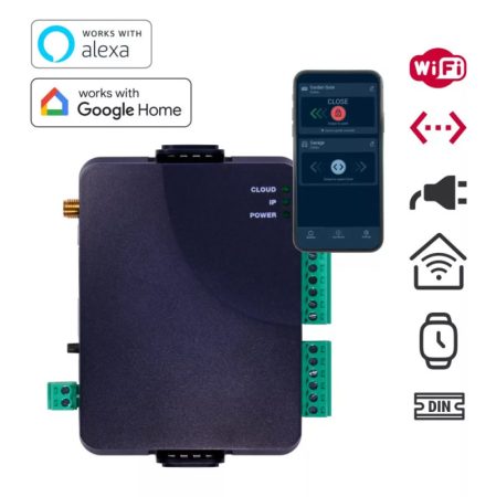 TELL OPEN.ioting-Power-12-24V OPEN.ioting, okos kapunyitó, WiFi/Ethernet, Antenna, KA1042