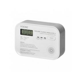   ORNO ORDC3 szénmonoxid érzékelő, CO, 3 x AA, LCD, TEST gomb, fehér, érzékelő élettartam 10 év
