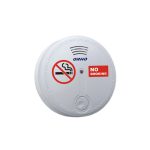    ORNO ORDC623 cigarettafüst érzékelő, WC-k, öltözők, iskolák, éttermek, irodák védelmére, fotoelektromos érzékelő, 10 év élettartam, hangnyomás 85dB@3m, tápfezültség 1x9V 6F22 telep (tartozék)