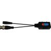 PULSAR P-TRPV1 passzív csavartérpáras videó- és tápfeszültség átalakító szett 1 csatornás 12V DC 1A fekete IP30