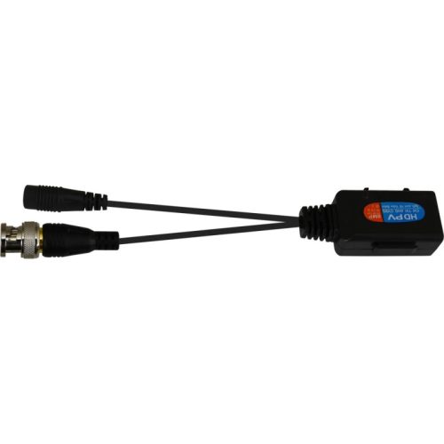 PULSAR P-TRPV1 passzív csavartérpáras videó- és tápfeszültség átalakító szett 1 csatornás 12V DC 1A fekete IP30