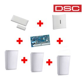   DSC NEO - DSC NEO HS2016 16 zónás riasztóközpont,3xPG8914 mozgásérzékelő,1xPG8303, ajándék adó/vevő modul