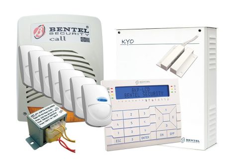 Bentel PASSZ. PL/BMD  KYO 8 + PRÉMIUM LCD + CALL BENTEL +BETRAFÓ + FM 102WH + 7 DB BMD-501