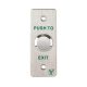 YLI PBK-810A Nyitógomb, INOX pajzzsal, 90 mm x 35 mm, NO/NC