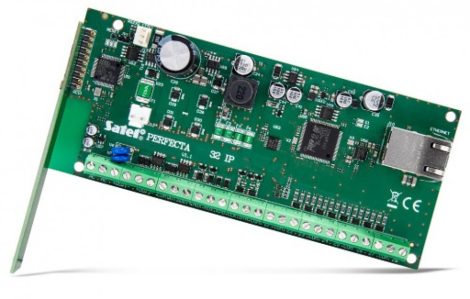 Satel PERFECTA-IP 32-WRL Riasztóközpont alaplap, 8-32 zóna, beépített Ethernet kommunikátor, vezeték nélküli vevőegység