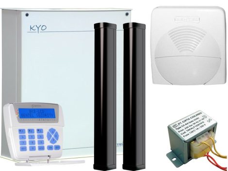 Politec POL-EXTERIŐR 8  1 db KYO8 központ,1 db Classika LCD kez. 1db WAVE/W,1db BETRAFÓ,1db POL-SAN-D810