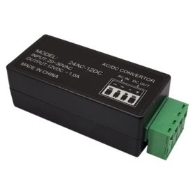 Tápfeszültség átalakító, 24V AC-ről 12V DC-re, 1A