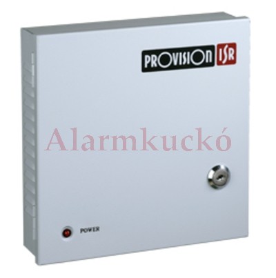 PROVISION-ISR PR-5A8CH 8 csatornás CCTV tápegység zárható fémdobozban