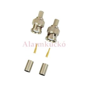   PROVISION-ISR PR-C13 Egyenes BNC dugó, krimpelhető, használatos: RG59, RG62, RG71, URM70,90