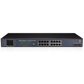   PROVISION-ISR PR-PoES-16250GCL+2SFP 16+2 SFP portos POE Switch, 10/100/1000Mbps, 2x1Gbps SFP optikai uplink port