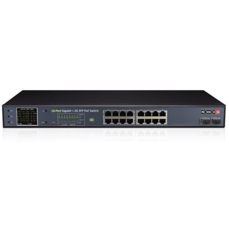PROVISION-ISR PR-PoES-16250GCL+2SFP 16+2 SFP portos POE Switch, 10/100/1000Mbps, 2x1Gbps SFP optikai uplink port
