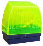    PROTECO PRL13B 24V-os lámpa, sárgás-zöld búra, 1db 24V/10W izzóval, méret 110x105x65 mm