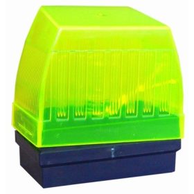    PROTECO PRL13B 24V-os lámpa, sárgás-zöld búra, 1db 24V/10W izzóval, méret 110x105x65 mm