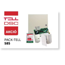   DSC PC585 központ fém dobozban, táppal, kezelővel, Compact GSM II-vel