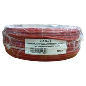 VEZETÉK R 2x0.75R (mm²), tűzjelző kábel