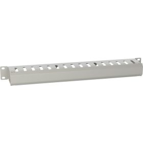   Pulsar RAOK-1M-G 19" kábel rendező panel, 1U, vízszintes, fedéllel, fém, szürke