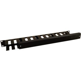   Pulsar RAOK-1M 19" kábel rendező panel, 1U, vízszintes, fedéllel, fém