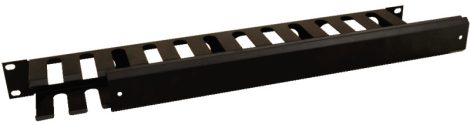 Pulsar RAOK-1M 19" kábel rendező panel, 1U, vízszintes, fedéllel, fém