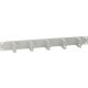 Pulsar RAOK-1P-G 19" kábel rendező panel, 1U, vízszintes, fém, szürke