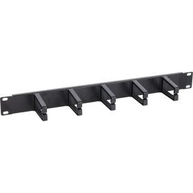   Pulsar RAOK-1P 19" kábel rendező panel, 1U, vízszintes, műanyag