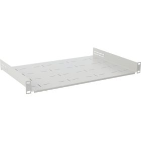   Pulsar RAPD-1U305-G 19" 1U fix polc, 445x305mm, 400-1000mm mély szekrényekhez, szürke