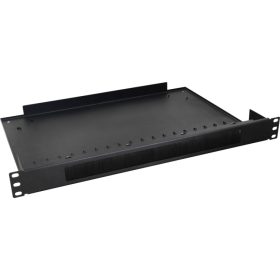   Pulsar RAPS-1P 19" fésűs kábel átvezető panel polccal, 1U, 443x324mm