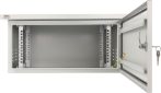   Pulsar RK464-G 19" 4U 600x400 fali rack szekrény, készre szerelt, vandálbiztos, szürke