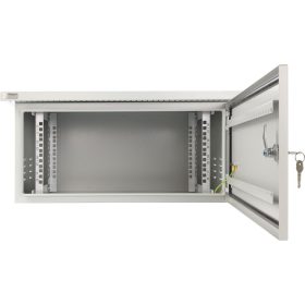   Pulsar RK464-G 19" 4U 600x400 fali rack szekrény, készre szerelt, vandálbiztos, szürke