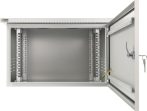   Pulsar RK664-G 19" 6U 600x400 fali rack szekrény, készre szerelt, vandálbiztos, szürke
