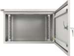  Pulsar RK664-G 19" 6U 600x400 fali rack szekrény, készre szerelt, vandálbiztos, szürke