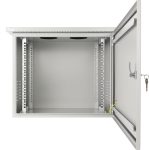   Pulsar RK964-G 19" 9U 600x400 fali rack szekrény, készre szerelt, vandálbiztos, szürke