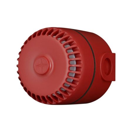 Fulleon ROLP/SV/R/D Roshni hangjelző, piros, 24 VDC, magas aljzat, oldalsó kábelvezetés, IP65