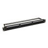 Pulsar RP-U24H5 19" patch panel, 24 port, cat5e, árnyékolatlan, tehermentesítővel, 180 fokos modulok Pulsar RP-U24H5 19" patch panel, 24 port, cat5e, árnyékolatlan, tehermentesítővel, 180 fokos modulok