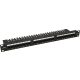 Pulsar RP-U24V5 19" patch panel, 24 port, cat5e, árnyékolatlan, tehermentesítővel, 90 fokos modulok