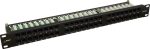   Pulsar RP-U48V5 19" patch panel, 48 port, UTP, Cat5e, tehermentesítővel
