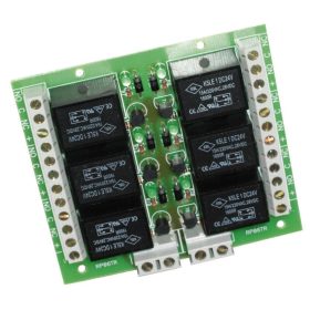RP0624TRMIN Relépanel, 6 csatorna, 24V, -trg