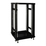   Pulsar RS2266 19" 22U 600x600 álló rack szekrény, lapra szerelt, fekete