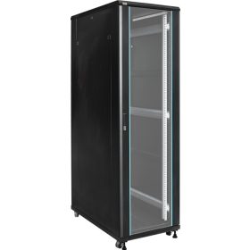   Pulsar RS4261 19" 42U 600x1000 álló rack szekrény, lapraszerelt, fekete
