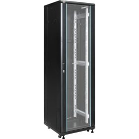   Pulsar RS4266 19" 42U 600x600 álló rack szekrény, lapraszerelt, fekete