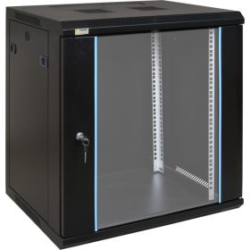   Pulsar RW1264 19" 12U 600x450 fali rack szekrény, készre szerelt, fekete