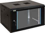   Pulsar RW664 19" 6U 600x450 fali rack szekrény, készre szerelt, fekete