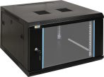   Pulsar RW666 19" 6U 600x600 fali rack szekrény, készre szerelt, fekete