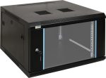   Pulsar RW666 19" 6U 600x600 fali rack szekrény, készre szerelt, fekete