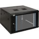 Pulsar RW666 19" 6U 600x600 fali rack szekrény, készre szerelt, fekete