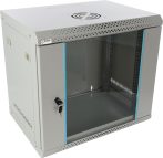   Pulsar RW954-G 19" 9U 540x400 fali rack szekrény, készre szerelt, szürke, könnyített kialakítás