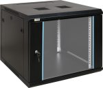   Pulsar RW966 19" 9U 600x600 fali rack szekrény, készre szerelt, fekete