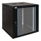 Pulsar RWA1266 19" 12U 600x600 fali rack szekrény, lapraszerelt, fekete