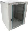 Pulsar RWA1566-G 19" 15U 600x600 fali rack szekrény, lapra szerelt, szürke, könnyített kialakítás Pulsar RWA1566-G 19" 15U 600x600 fali rack szekrény, lapra szerelt, szürke, könnyített kialakítás