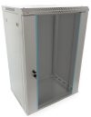 Pulsar RWA1864-G 19" 18U 600x450 fali rack szekrény, lapra szerelt, szürke, könnyített kialakítás Pulsar RWA1864-G 19" 18U 600x450 fali rack szekrény, lapra szerelt, szürke, könnyített kialakítás