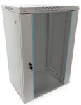   Pulsar RWA1864-G 19" 18U 600x450 fali rack szekrény, lapra szerelt, szürke, könnyített kialakítás